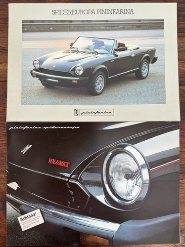 Prospekt fiat spider - 2x,