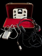 Vintage Antik AMPLIVOX tragbares Sprachtraining Hörgerät Audio Sammlerstück