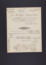 NÜRNBERG, Rechnung 1894, Joh. Stahl Leinöl-Firnis