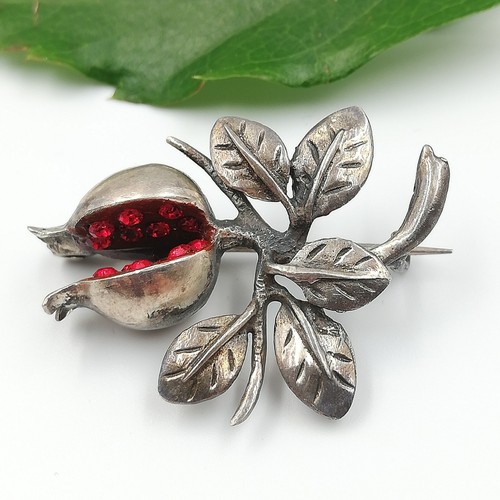 Silber 925 brosche - silber,