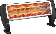 AKEL YAKUT Tisch Quarz Heizer Halogen Elektro Heizung 1500W Heizstrahler Black