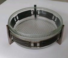  Antike Art Deco Glasschale