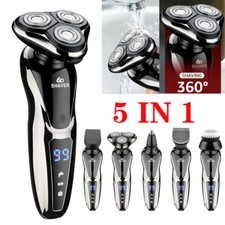 Elektrorasierer Herrenrasierer Akku Rasierer Nass & Trocken Rasierapparat 5 In 1