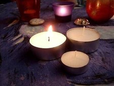 Jumbo Teelichter 6cm Weiss