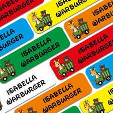 80x Namensaufkleber Wunschname