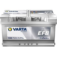 VARTA Dynamic EFB ­E46 Starterbatterie 12V 75Ah 730A/EN B13 Batterie