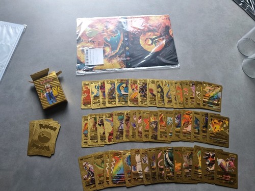 Goldene pokemonkarten mit - goldene,