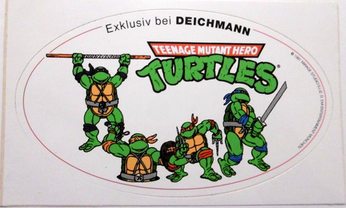 Werbe aufkleber teenage mutant - teenage,