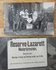 Altes Foto Reserve - Lazarett Niederlahnstein / Lahnstein 1915