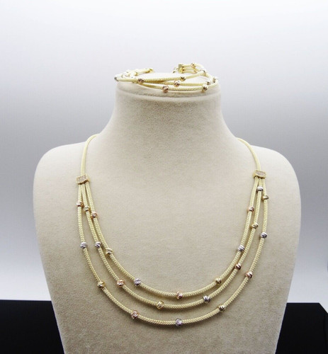 Elegantes collier tricolor - tricolor, in