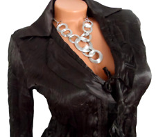 Elegante Glanz Bluse Abend