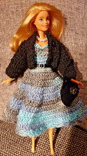 Für Barbie - Kleid mit Jacke