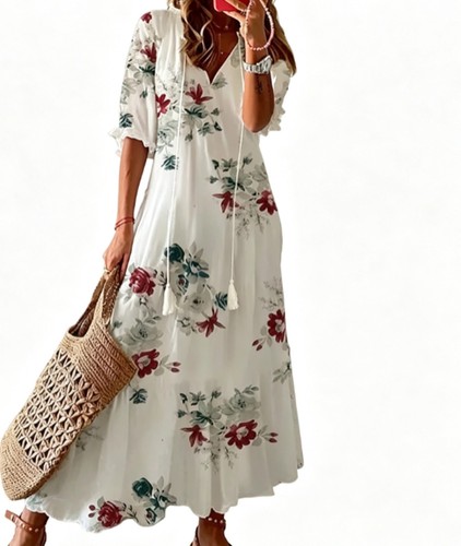 Damen maxikleid blumen - damen,