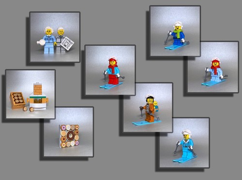 Lego figuren skifahrer mama - figuren,