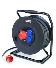 Kabeltrommel Verlängerungskabel CEE 16A H07RN-F 5x2,5mm Phasenwender Starkstrom