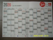 Großer IG Metall Wandkalender
