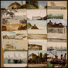 DEUTSCHLAND ETC. KIEL, 37 verschiedene Ansichtskarten