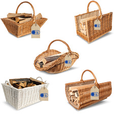 Creative Home Kaminholzkorb Weide Holzkorb für Kaminholz Holztrage