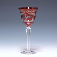 Weinglas mit Jagdmotiven im