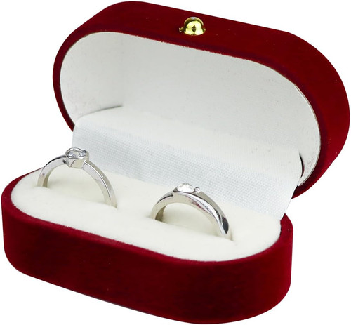 Slot ringschachtel samt - ringschachtel,,