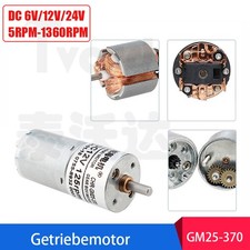 5RPM-1360RPM Getriebemotor 6V
