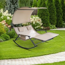 Doppelliege mit Dach