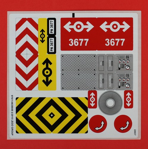 Lego aufkleber für 3677 - lego,