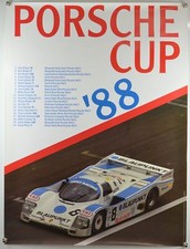 Plakat poster porsche cup 1988 - plakat,