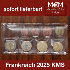 ### FRANKREICH 2025 KURSMÜNZENSATZ KMS 1 CENT - 2 EURO LOSE IM BLISTER ###