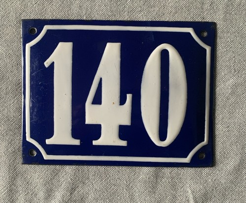 Vintage alte hausnummer 140 - alte,