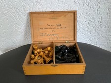 Alte Schach-Figuren *Deutscher Schachbund EV* Brettspiel 20er Jahre Antiquität