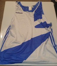 Shirt Trikot Trikot Vintage Retro Blau Weiß Adidas Originals 1990 90