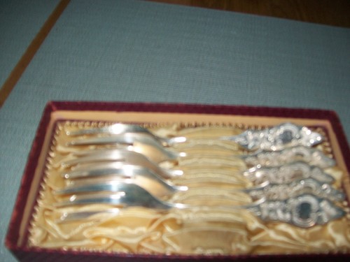 Kuchengabeln versilbert