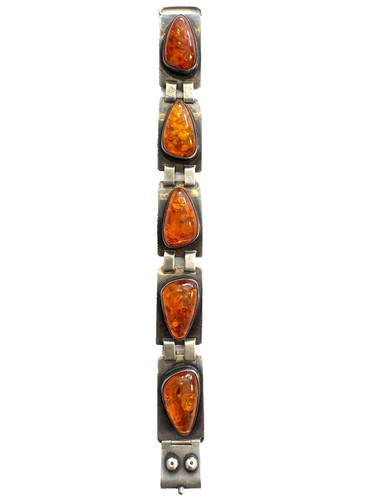Bernstein armband 835 silber - 835,