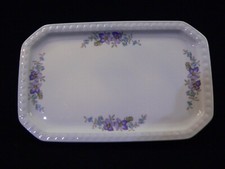 Seltmann Weiden Andrea Veilchen Tablett f Milch & Zucker Servierplatte 20,5 cm