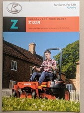 Kubota Z122R Zero-Turn Mäher Rasenmäher Aufsitzmäher Prospekt