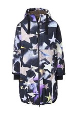 Laurasøn Damen Funktionsmantel oversized Teddyfutter Kapuze 2 Wege Zipper 831760