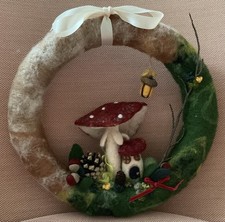 Türkranz aus Filz- und Naturmaterialien - Waldorf