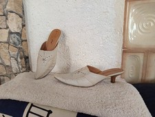 Tamaris Gr. 38 Leder Clogs Pantoletten Schuhe