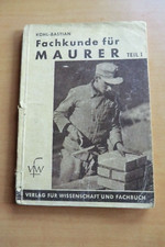 Fachkunde maurer 1952 - fachkunde,