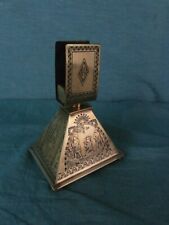 Raucherset Zündholz Messing Verziert Zündholzhalter um 1950 Antik Ägypten 3b4