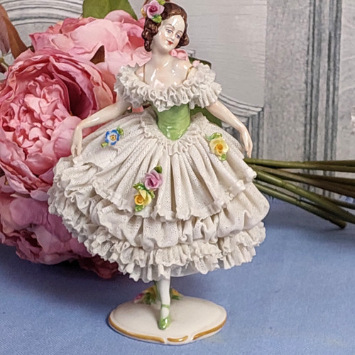 Antike dresden lace porcelaine - antike,