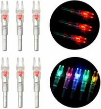 6pcs LED Licht Pfeilnocke Leucht Nocken Bogenschießen für ID 6,2 mm Pfeilschaft