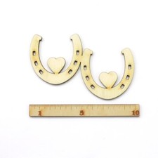 Doppel Hufeisen mit Herz 10cm