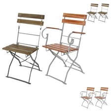 2 Stück Holzstuhl Biergarten