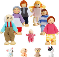 11 Stück Puppenhaus Puppen