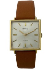 Herrenarmbanduhr BWC Handaufzug Peseux 7000 mit neuem Armband, funktioniert