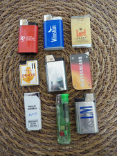 9 Feuerzeuge aus Sammlung -