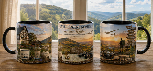 Rhön souvenir tasse schwarz - rhön,
