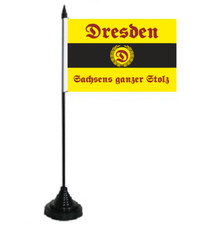 Tischflagge Dresden Sachsens